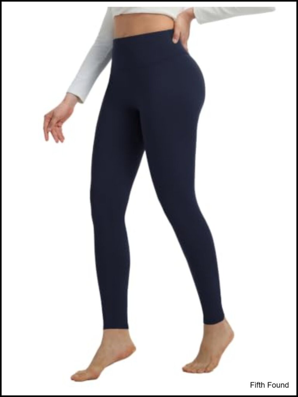 Fleece Lined Thermal Leggings No Front Seam High Waist Yoga Pants